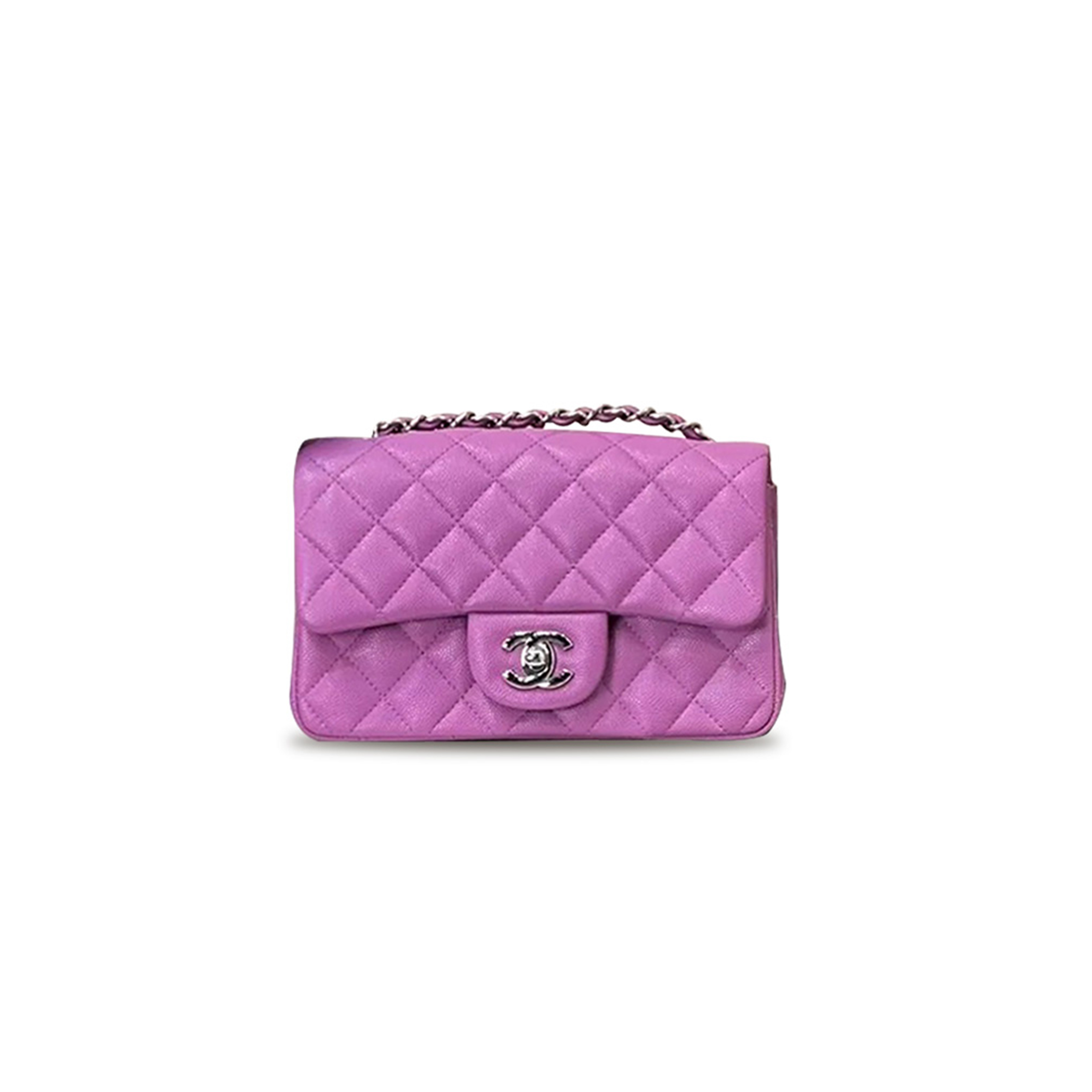 CHANEL MASTER CF CAVIAR QUILTED LARGE MINI CHAIN BAG (20*12*6cm) 